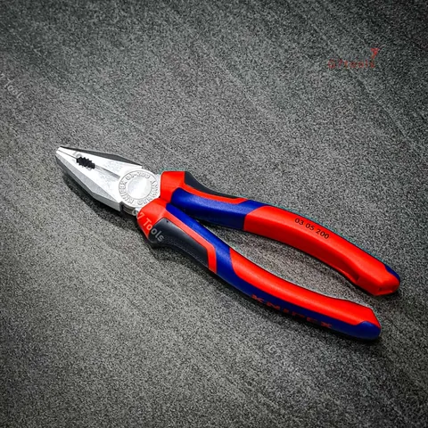 Kìm Đa Năng Knipex 03 05 200 mạ Chrome Lưỡi Cắt Tôi 60 HRC Chiều Dài 200mm