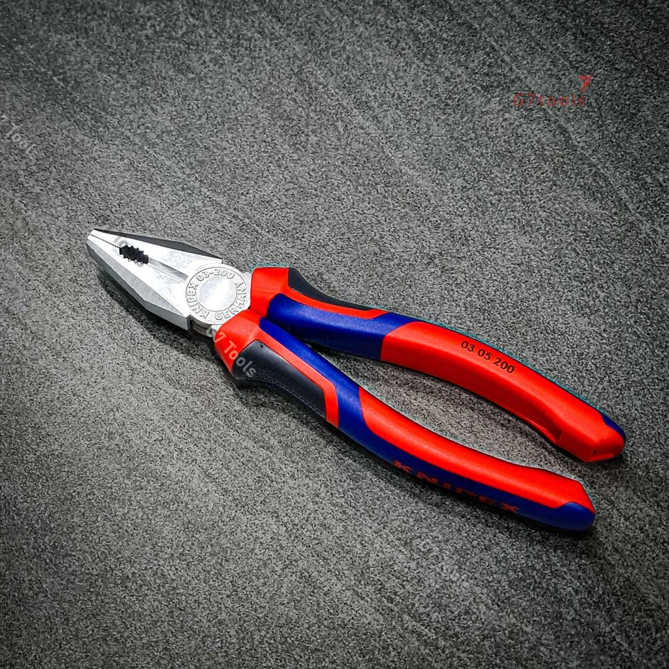 Kìm Đa Năng Knipex 03 05 200 mạ Chrome Lưỡi Cắt Tôi 60 HRC Chiều Dài 200mm