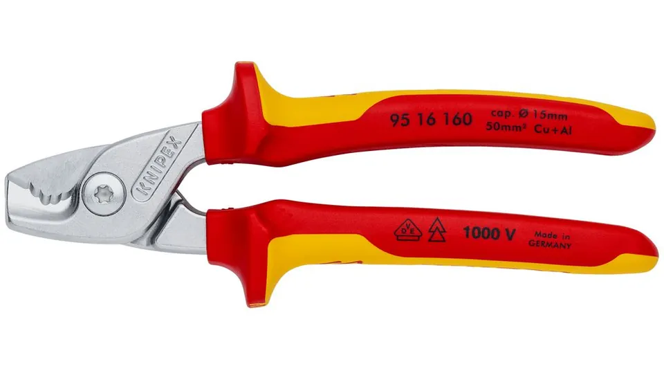 Kìm Knipex Step Cut 95 16 160 Cắt Cáp Điện Đến Ø 15mm Với Lực Cắt Cao