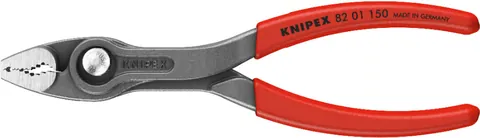 Kìm KNIPEX TwinGrip 82 01 150 Mở Ốc Gỉ Sét Ø 4-16mm Tay cầm nhựa đỏ