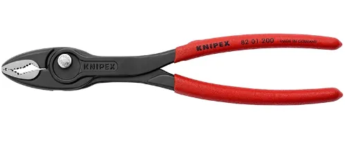 Kìm KNIPEX TwinGrip 82 01 200 Mở Ốc Gỉ Sét Ø 4-22mm Tay cầm nhựa đỏ