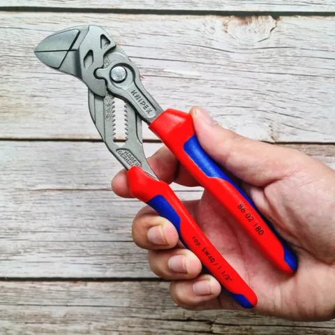 Kìm Mỏ Lết Knipex 86 02 180 Dài 180mm Mở ốc đến 40mm Khắc số, Tay êm
