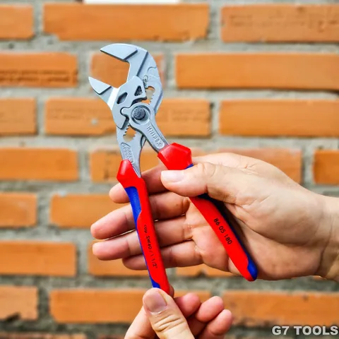 Knipex 86 05 180 Kìm Mỏ Lết Chiều Dài 180mm Ngàm Mở Đến 40mm