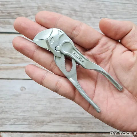 Kìm Mỏ Lết Knipex XS 86 04 100 Dài 100mm Ngàm mở đến 21mm Mạ chrome