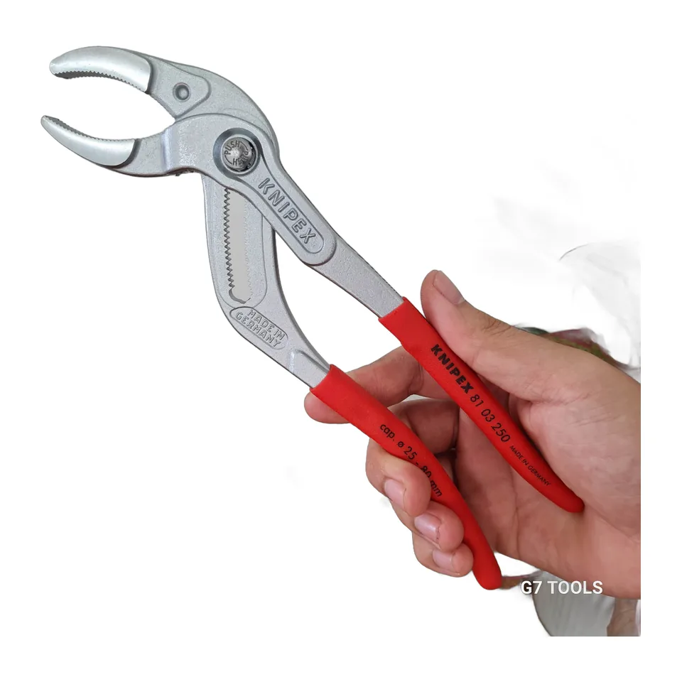 Kìm Knipex 81 03 250 Mở Ống Siphon Ø25 - 80mm Mạ Chrome