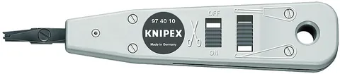 Kìm Nhấn Phiến LSA-Plus Knipex 97 40 10 Cáp UTP và STP Ø 0.4 - 0.8