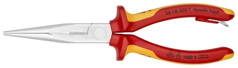 Kìm Nhọn Knipex 26 16 200 T Mũi Đàn Hồi, Chiều Dài 200mm Có Móc Treo An Toàn