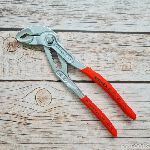 Kìm Nước Mỏ Quạ Knipex Cobra 87 03 180 Mở đến Ø42mm dài 180mm mạ chrome