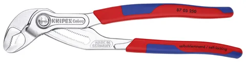 Kìm Nước Mỏ Quạ Knipex Cobra 87 05 250 Mở đến Ø50mm dài 250mm Mạ chrome