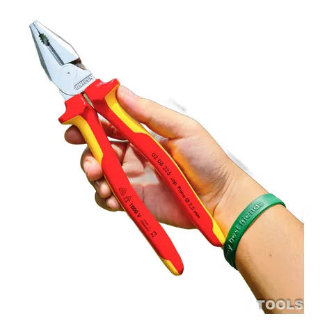 Kìm Đa Năng Knipex 02 06 225 Lưỡi Cắt 63 HRC Dài 225mm, Cách điện 1000 Volt