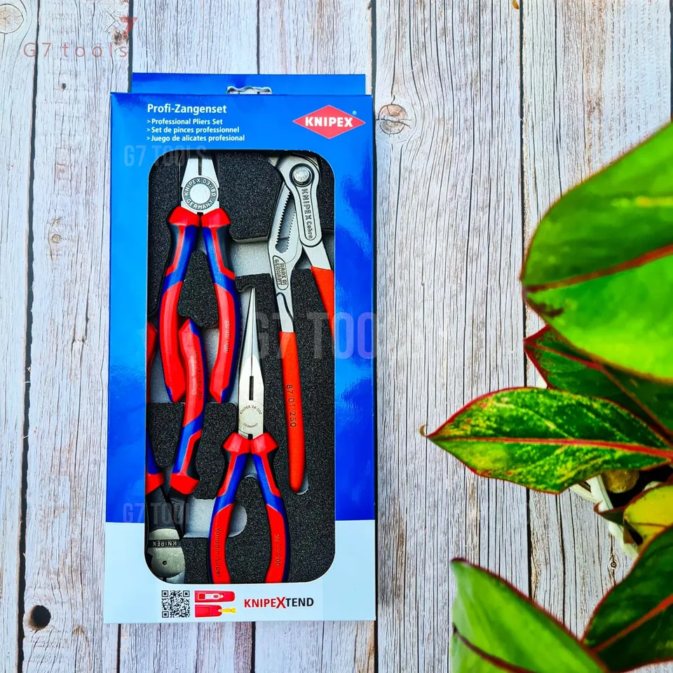 Knipex 00 20 01 V15 - Bộ Kìm 4 Chiếc Đóng Trong Khay Foam