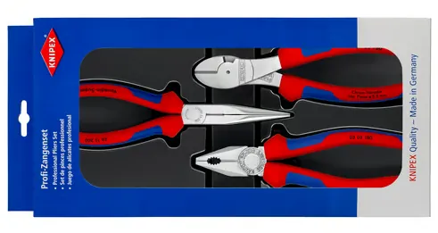 Knipex 00 20 11 SB Assembly - Bộ Kìm Gồm 3 Chiếc Thông Dụng Lắp Đặt Máy Móc, DIY