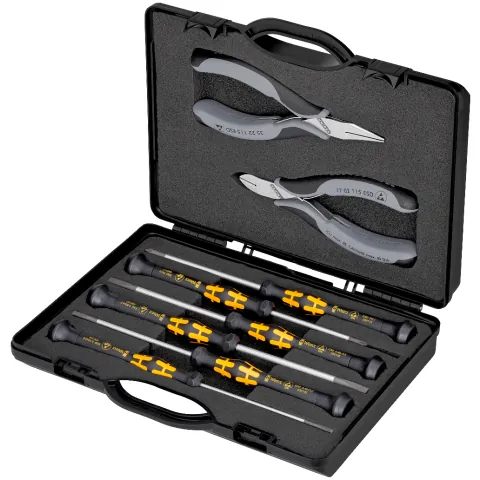 Knipex 00 20 18 ESD Bộ 8 Sản Phẩm Dùng Để Thao Tác Linh Kiện Electronic Components