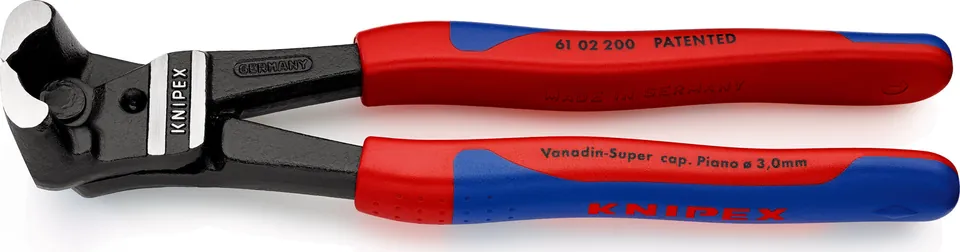 Knipex 61 02 200 Kìm Cắt Càng Cua Cộng Lực Bolt End Cutting Chiều Dài 200mm