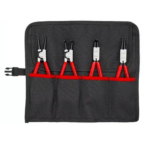Bộ Kìm Mở Phe Knipex 00 19 56 Gồm 4 Chiếc Mũi Thẳng Trong Túi Vải