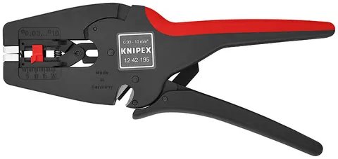 Knipex MultiStrip10 12 42 195 - Tách Cáp Điện Dẹp và Tròn Tiết Diện 0.03 - 10mm²
