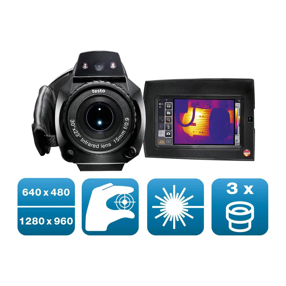 Máy ảnh nhiệt testo 890 kit (có thể chọn 3 ống kính)