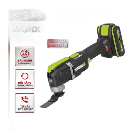 Máy cắt dao động đa năng dùng pin WORX 20V WE696 Máy cắt góc