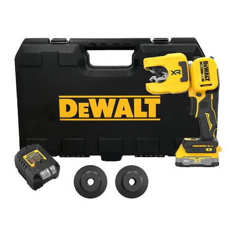 Máy cắt ống đồng chạy pin DeWalt DCE154E1 20V MAX XR cắt ống 1/4" – 1-1/4" kèm pin Powerstack