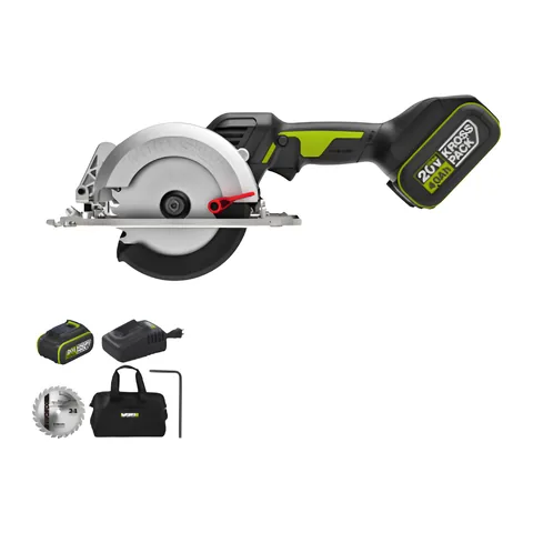 Máy Cưa Đĩa Pin 20V, 120mm Worx WU533.14.6B (1 Pin 4Ah + 1 Sạc 6Ah)