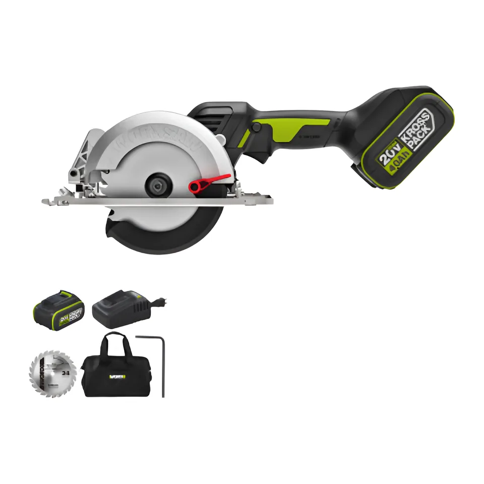 Máy Cưa Đĩa Pin 20V, 120mm Worx WU533.14.6B (1 Pin 4Ah + 1 Sạc 6Ah)