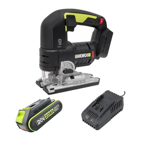 Máy Cưa Lọng Dùng Pin 20V Worx WU550.12.2B (1 Pin 2.0Ah, 1 Sạc 2A)