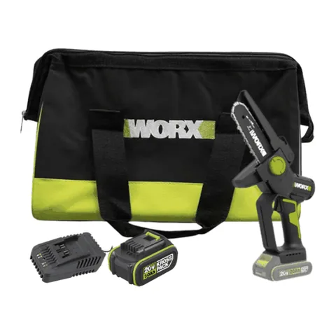 Máy Cưa Xích Mini Dùng Pin 20V Worx WD331.15.2B (1 Pin 5.0Ah, 1 Sạc 2A)