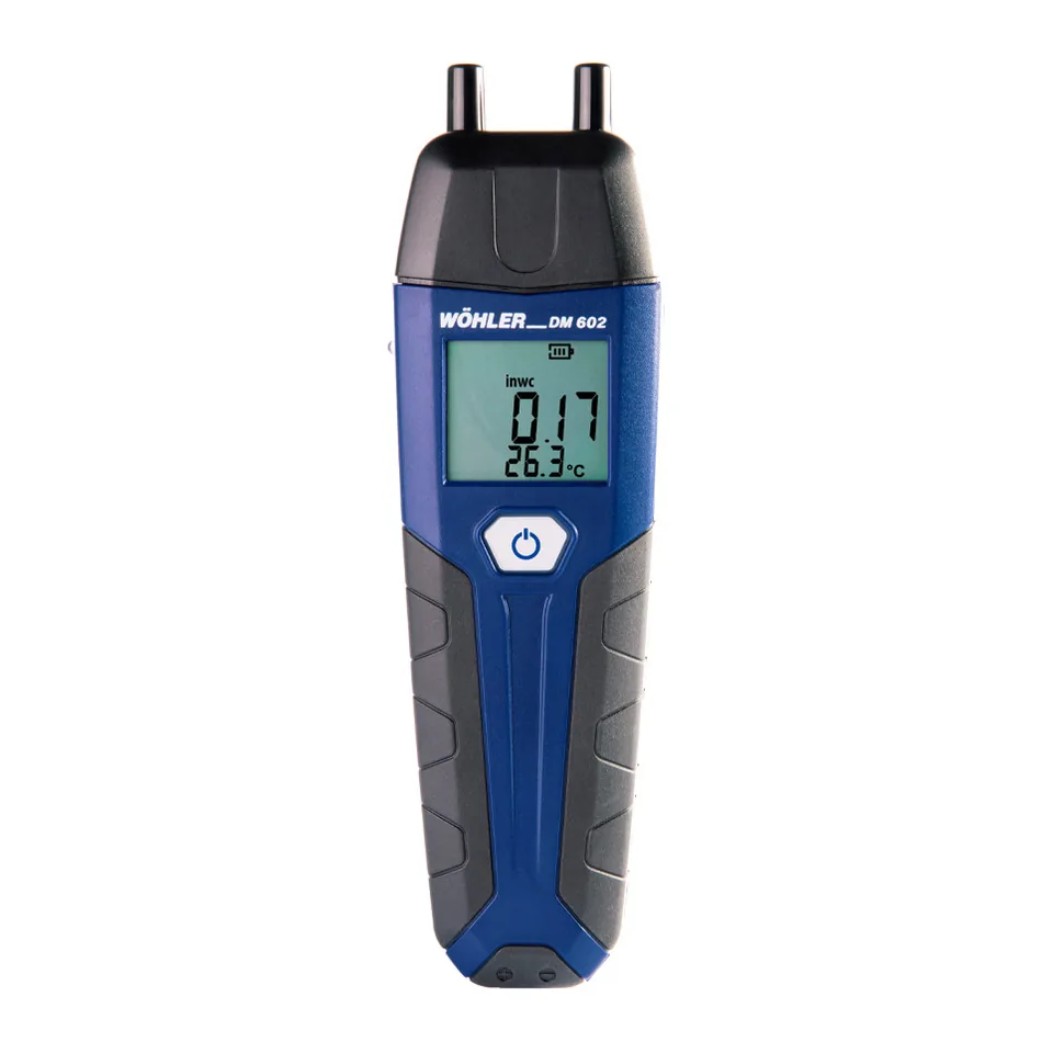 Máy đo chênh áp điện tử Wohler 11196 DM 602 đo chênh áp và nhiệt độ