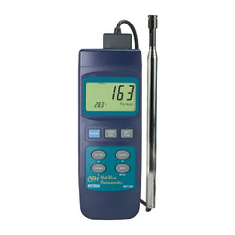 Máy đo gió dây nóng và nhiệt độ Extech đo CFM, loại chịu tải nặng