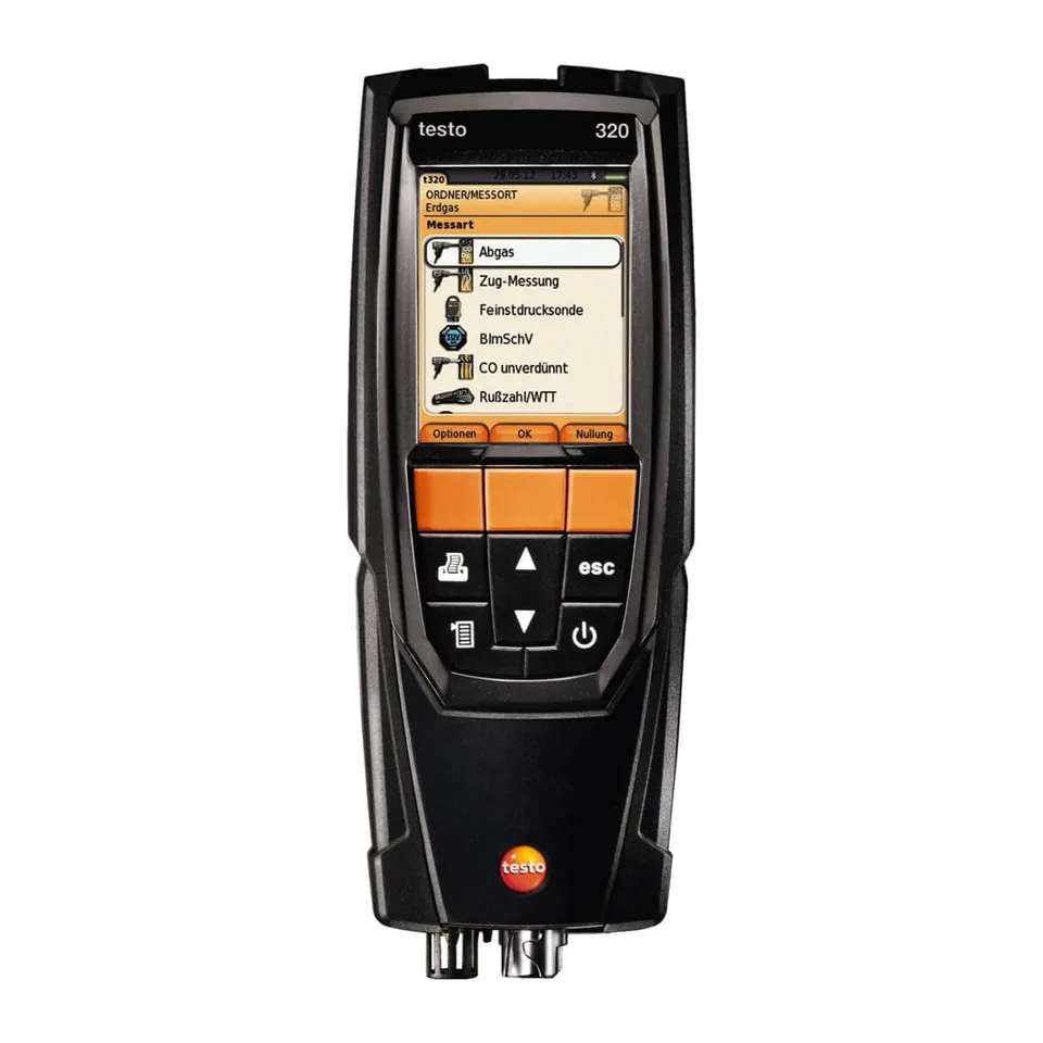 Máy đo khí thải testo 320 bao gồm cảm biến đo O2/ CO