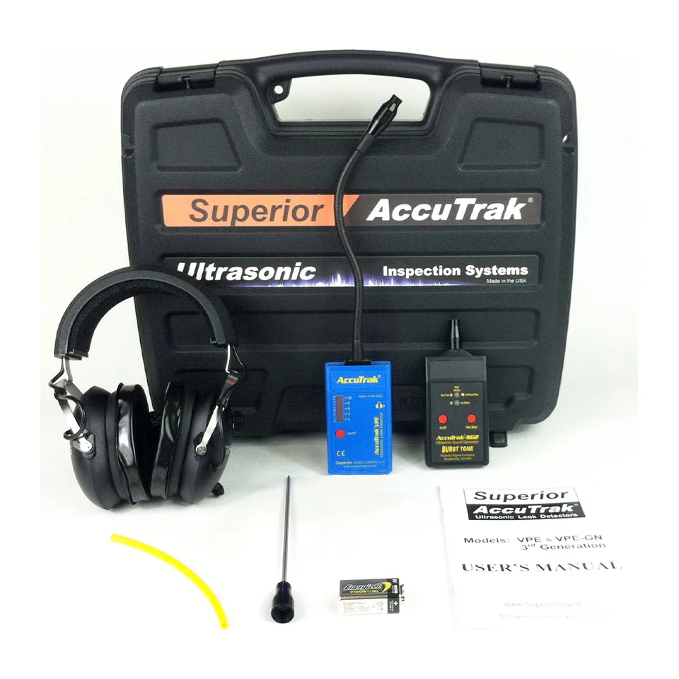 Máy dò rò rỉ siêu âm cổ ngỗng AccuTrak VPE-GN PRO-PLUS kèm tai nghe chống ồn và máy phát âm thanh