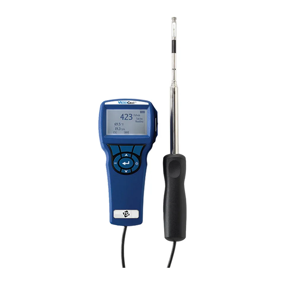 Máy đo tốc độ gió – độ ẩm – nhiệt độ TSI 9545 VelociCalc, ghi dữ liệu, đầu đo telescopic thẳng