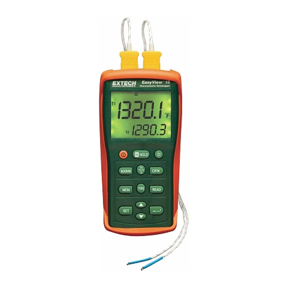 Máy đo và ghi nhiệt độ hai ngõ vào Extech EA15 EasyView, dùng cặp nhiệt điện