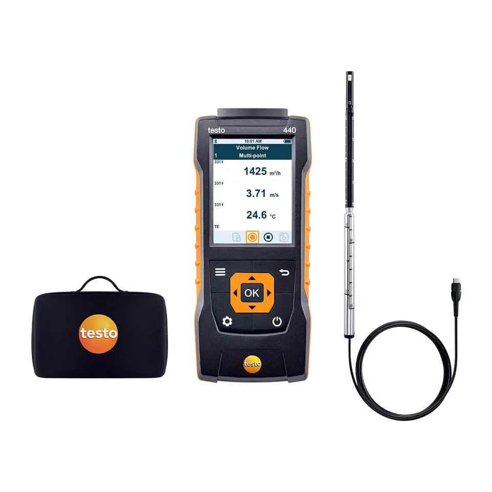Máy đo vận tốc gió testo 440 (đầu dò sợi nhiệt)