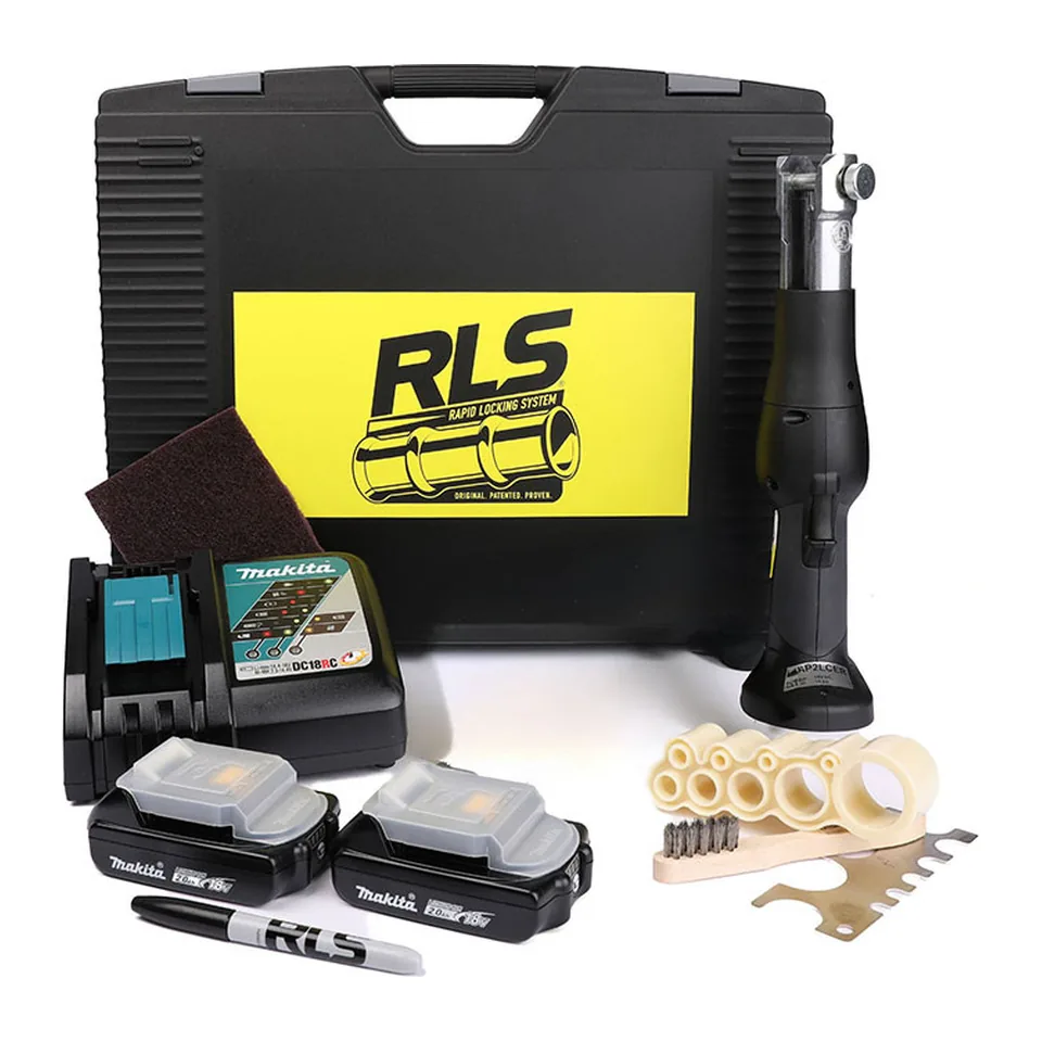 Máy ép ống đồng lạnh Klauke RLS 15kN kèm 2 pin 18V (không kèm ngàm)