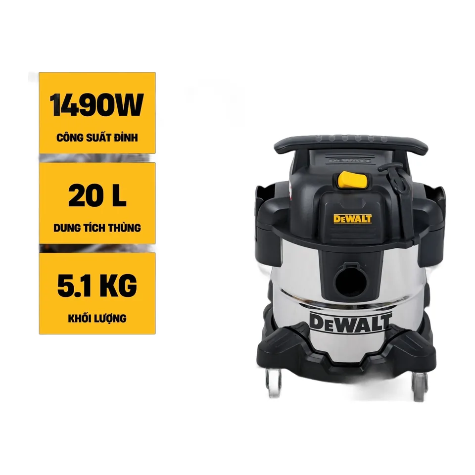 Máy hút bụi Công nghiệp 3 chức năng 20L Dewalt DXV20S