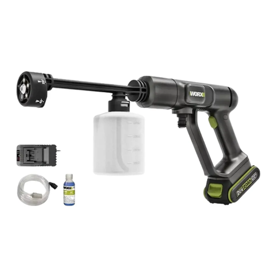 Máy xịt rửa xe pin 20V Worx WU623.15.6B (1 pin 5Ah, 1 sạc 6A)