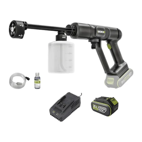 Máy xịt rửa xe pin 20V Worx WU623.15.2B (1 pin 5Ah, 1 sạc 2A)