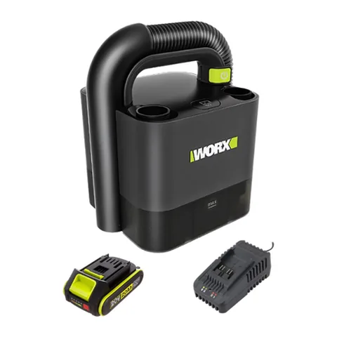 Máy Hút Bụi Ô Tô Dùng Pin 20V (1 Pin 2.0Ah, 1 Sạc 2A) Worx WU035.12.2B