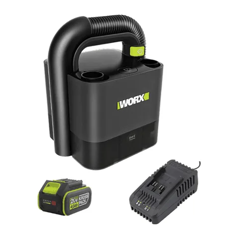 Máy Hút Bụi Ô Tô Dùng Pin 20V (1 Pin 4.0Ah, 1 Sạc 2A) Worx WU035.14.2B
