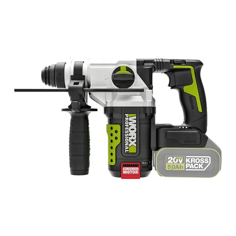Máy Khoan Bê Tông Pin 20V .X (Bộ Có 2 Pin 4Ah) Worx WU389