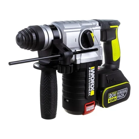 Máy Khoan Búa Dùng Pin 20V (1 Pin 4Ah + 1 Sạc 2Ah) Worx WU388.14.2B