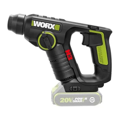 Máy Khoan Búa Dùng Pin 20V (1 Pin 5Ah + 1 Sạc 2Ah) Worx WU380.15.2B