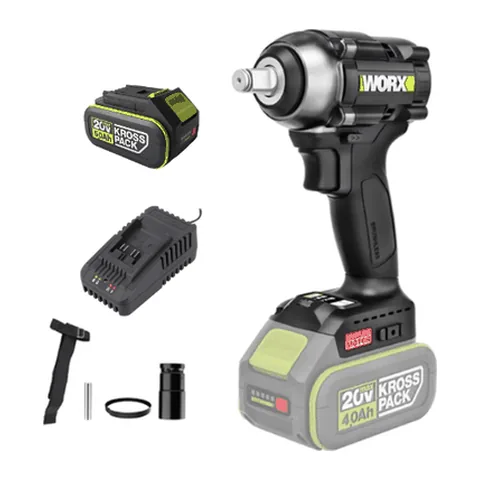 Máy Khoan Pin 20V (1 Pin 5.0Ah, 1 Sạc 2A, Túi Vải) Worx WE272.15.2B