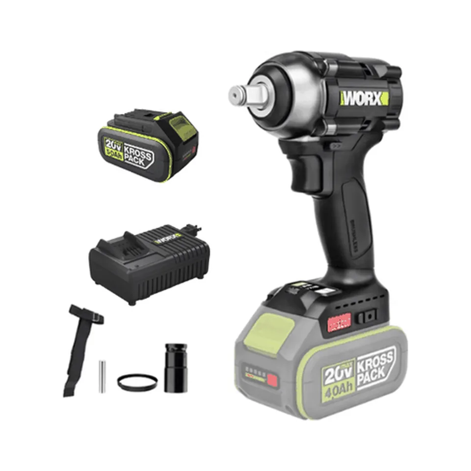 Máy Khoan Pin 20V (1 Pin 5.0Ah, 1 Sạc 6A, Túi Vải) Worx WE272.15.6B
