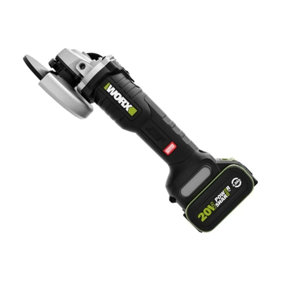 Máy Mài Góc Cầm Tay 20V (1 Pin 4.0Ah, 1 Sạc 2A) Worx WU809.14.2B