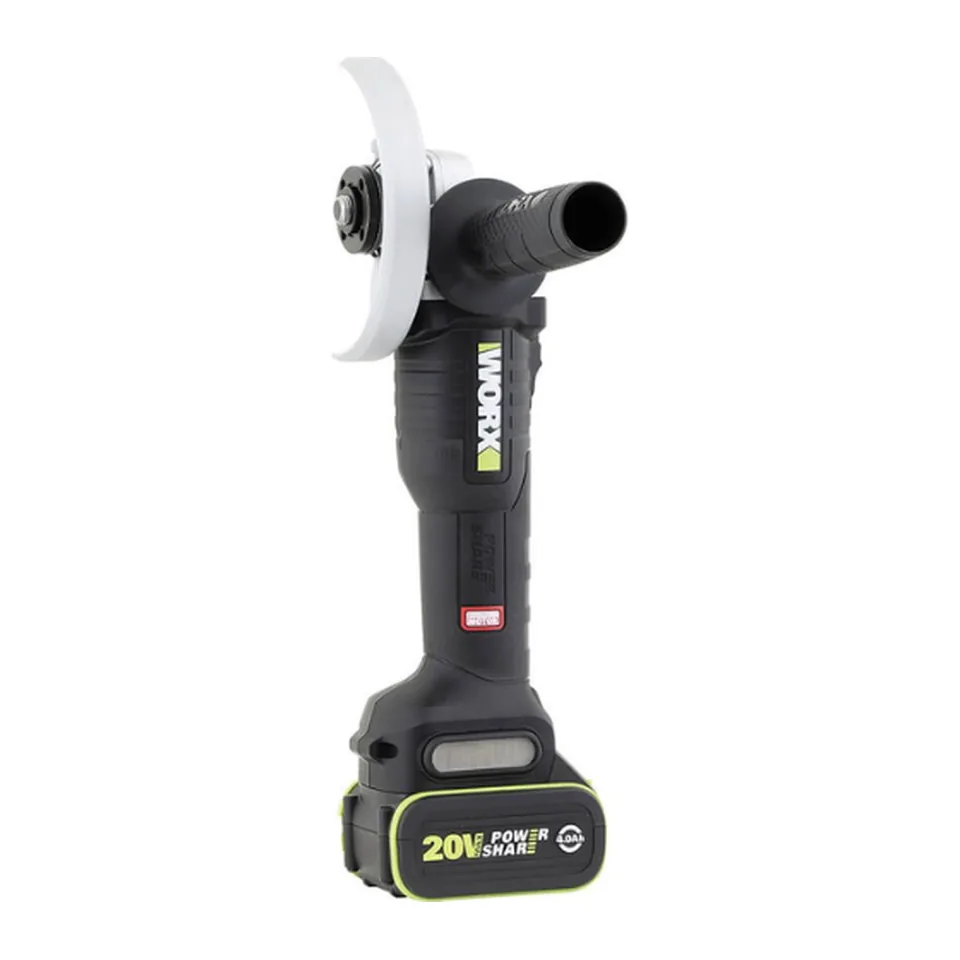 Máy Mài Góc Cầm Tay 20V (1 Pin 5.0Ah, 1 Sạc 2A) Worx WU809.15.2B