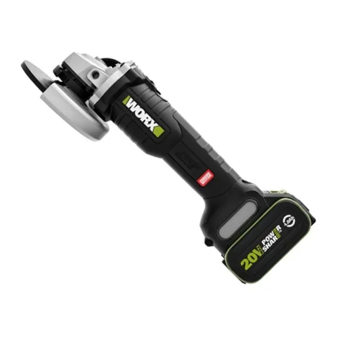 Máy Mài Góc Cầm Tay 20V (1 Pin 5.0Ah, 1 Sạc 6A) Worx WU809.15.6B