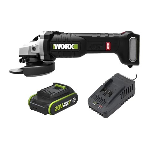 Máy Mài Góc Dùng Pin 20V (1 Pin 2.0Ah, 1 Sạc 2A) Worx WU806.12.2