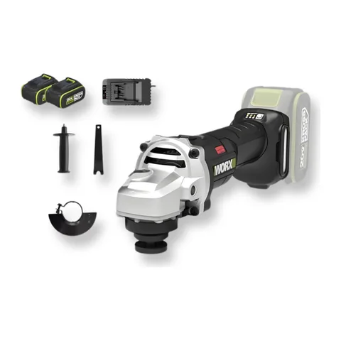Máy Mài Góc Dùng Pin 20V (2 Pin 4.0Ah, 1 Sạc 2A) Worx WU806.1